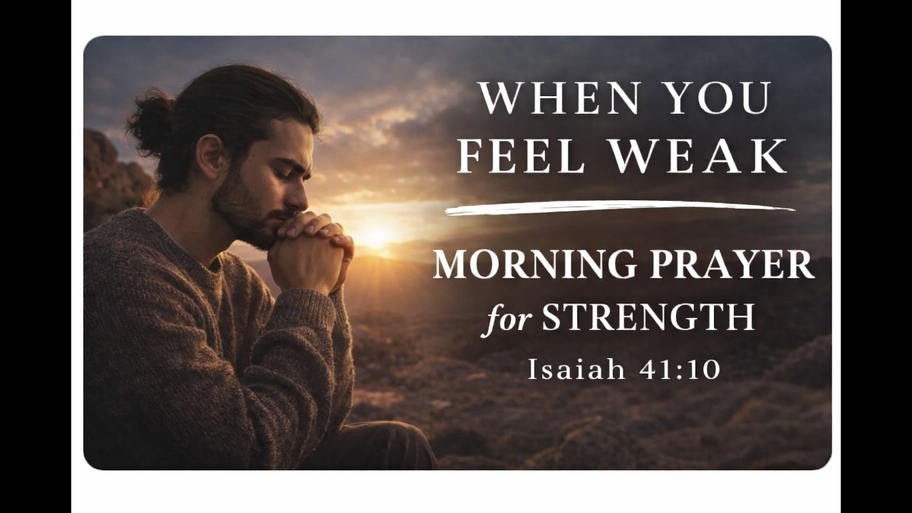 When You Feel Weak — Morning Prayer for Strength | Isaiah 41:10