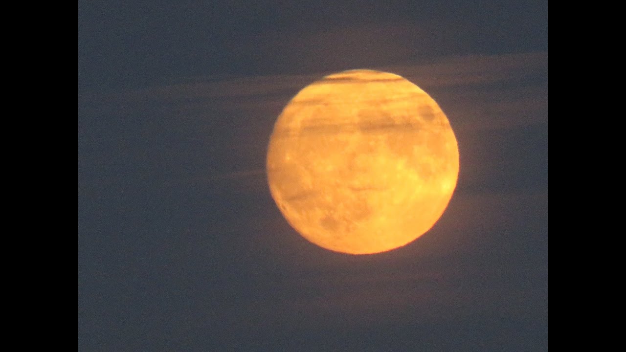 Supermoon Rising Over Christchurch Bay, Dorset- 13/11/2016