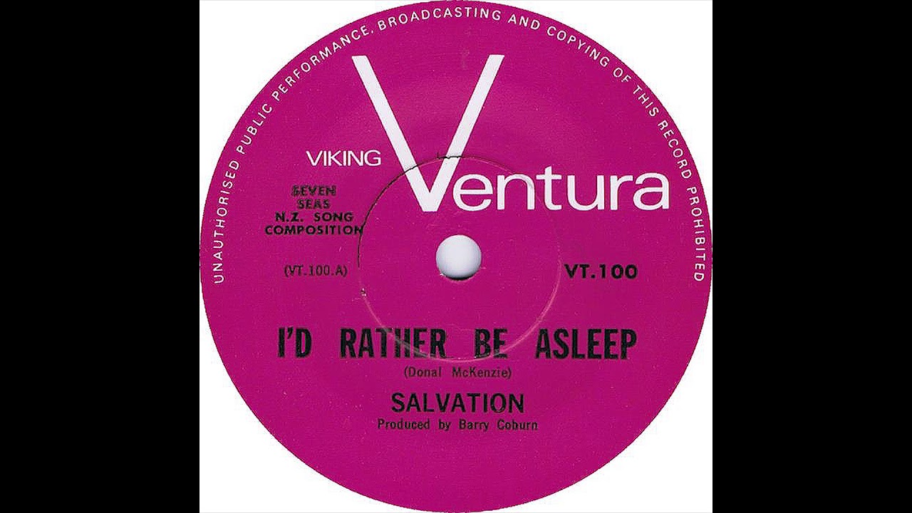 I'd Rather Be Asleep - Salvation, 1969 (New Zealand)
