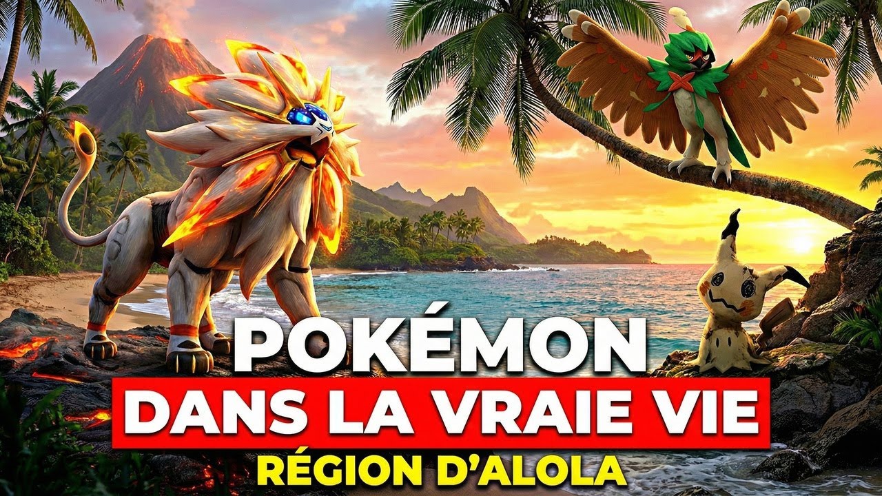 Pokémon Dans La Vraie Vie | Les 88 de la Région d'Alola (Gen 7 Réimaginée par IA)