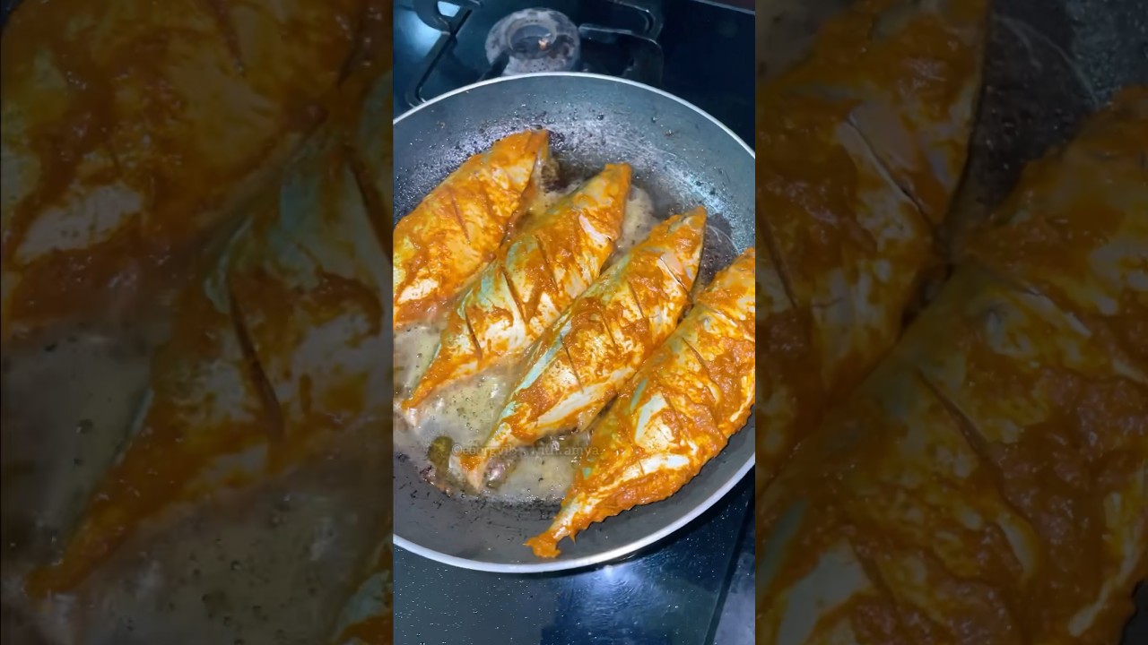 Most & My Fav 😋Mackerel | Bangude Masala Tawa Fry #seafood #fishfry #trendingshorts #shorts #viral