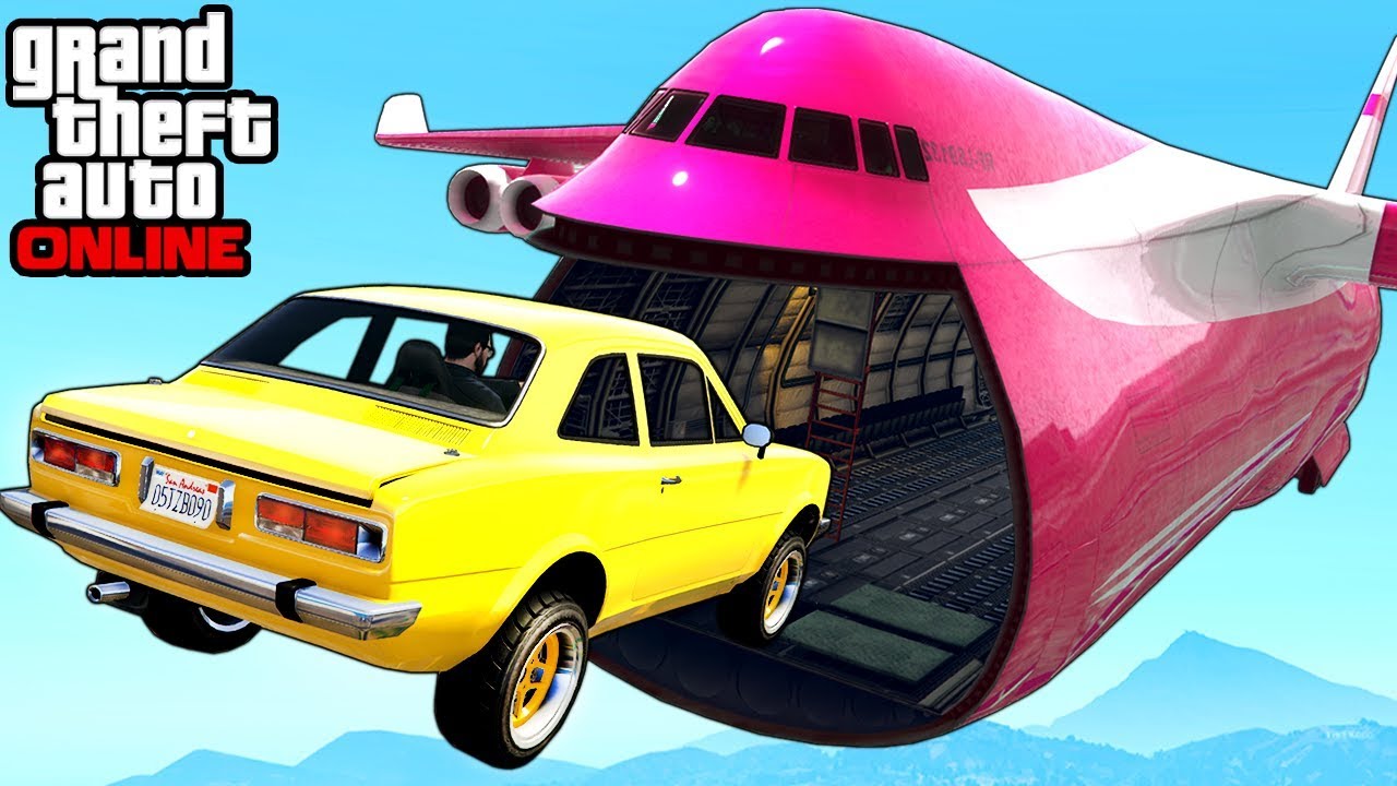 GTA 5: Online - Extreme Cargo Plane Stunts, Funny Moments & Fails