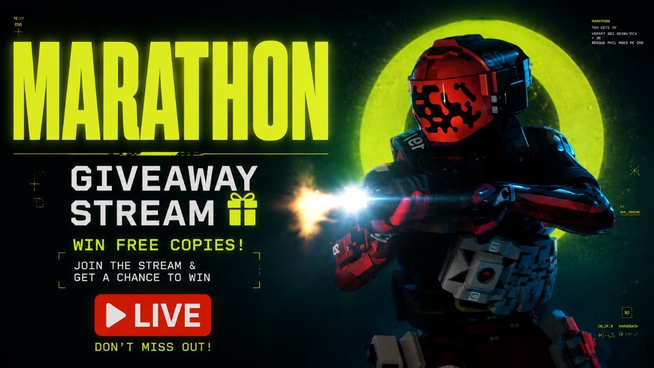 MARATHON LIVE 🔴 |  5 GAME COPIES GIVEAWAY, ASK ME HOW!