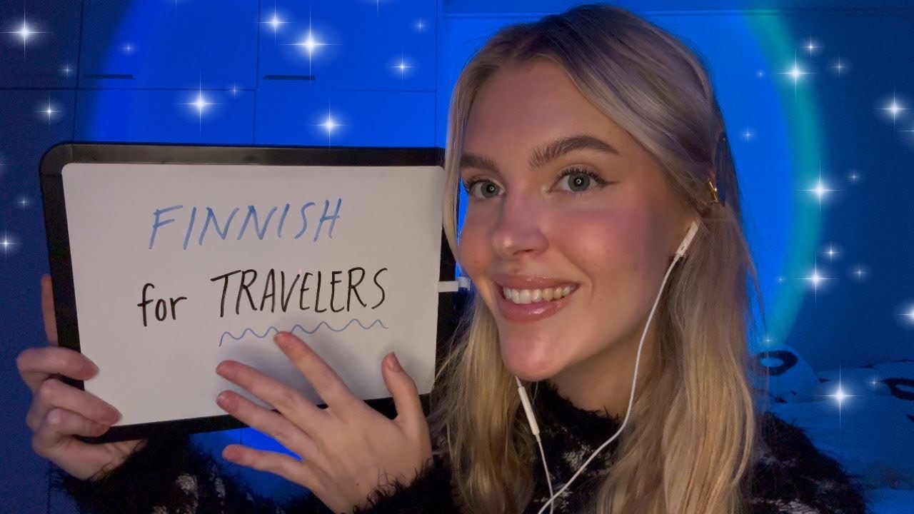ASMR learn Finnish with me 🇫🇮 | PART 3 | Finnish for travelers