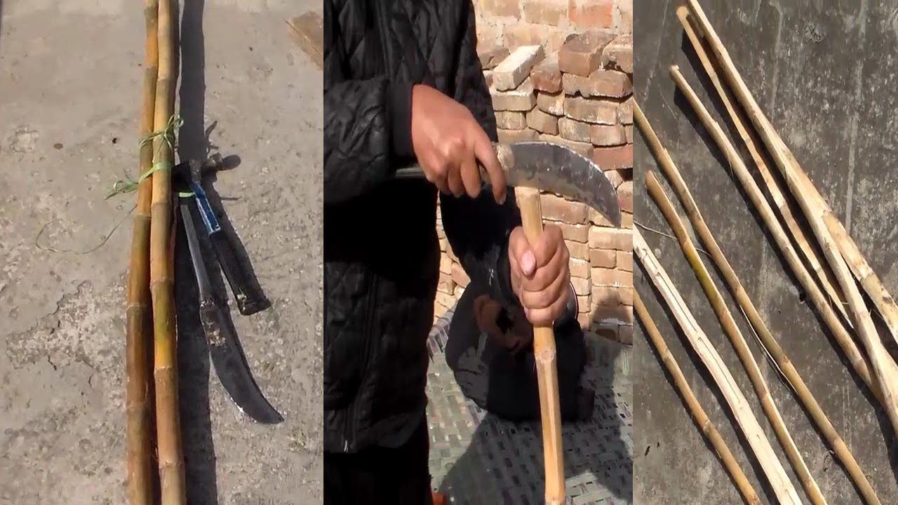 kite bamboo Bans kaatne ka Aasan tarika || magic trick || kite bamboo cutting