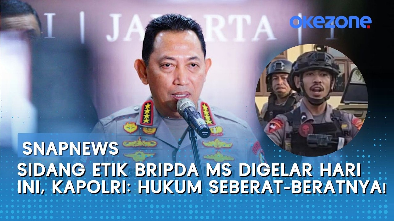 Sidang Etik Bripda MS Digelar Hari Ini, Kapolri: Hukum Seberat-beratnya!