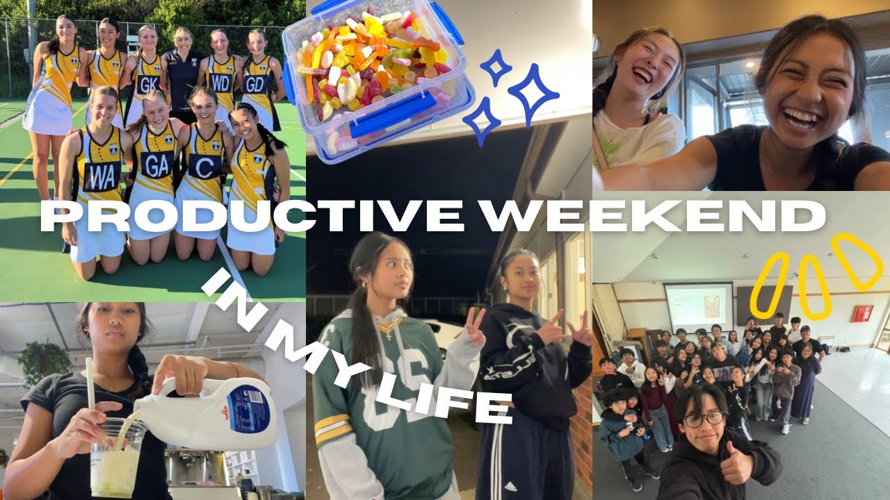 PRODUCTIVE WEEKEND IN MY LIFE *kinda* | Netball, church, volleyball, friends, work & more!!