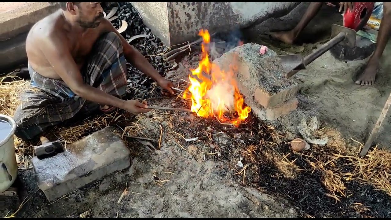 #திருநெல்வேலிஅருவா #கால்வாய் #sokkalingapuram #பனைமரம் கால்வாயில் தரமான பாளை அருவா