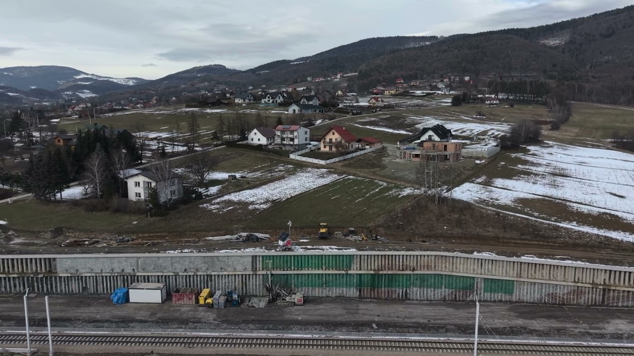 Prace przy budowie linii kolejowej nr 104 odcinek Kłodne 19.02.26#budimex #gulermak #kpo #inwestycje