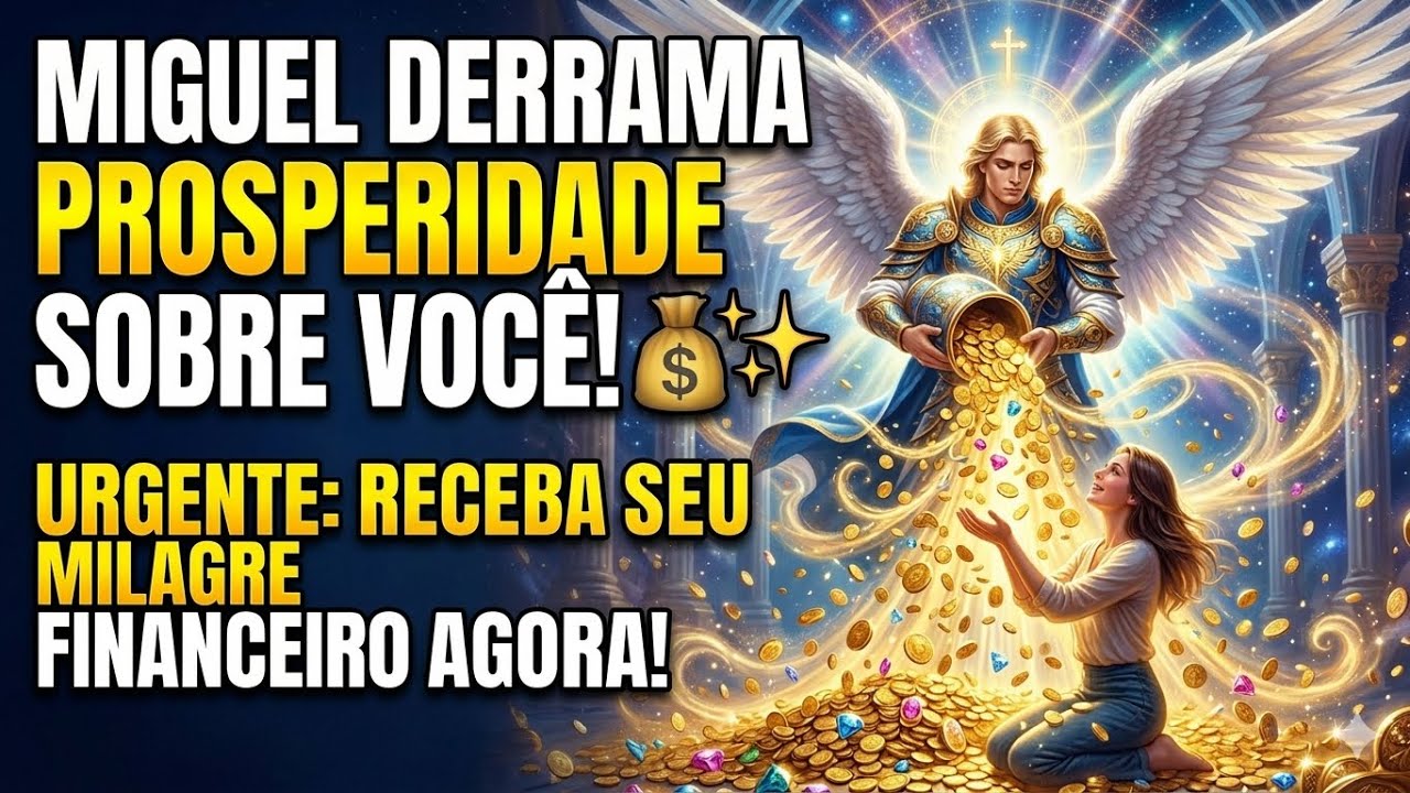 🔑💰 MILAGRE FINANCEIRO: Arcanjo Miguel Derrama Prosperidade Sobre Você.