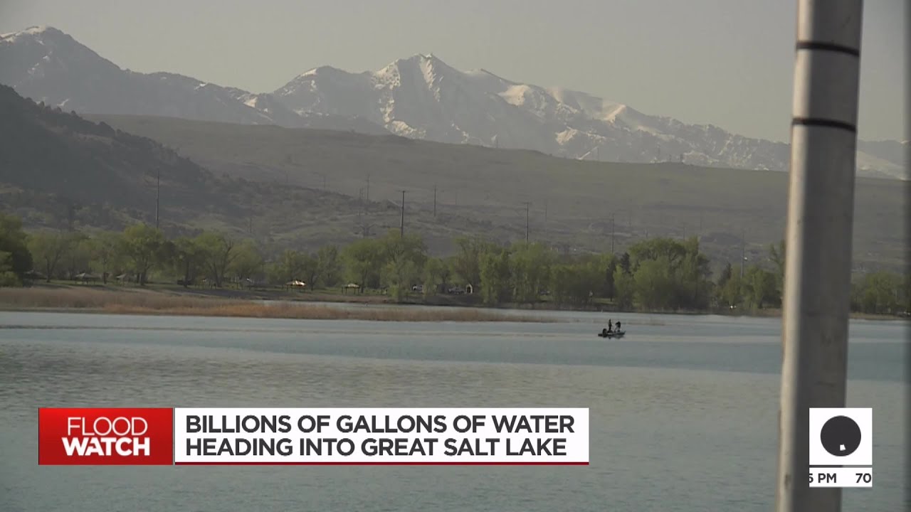 The Great Salt Lake getting billions of gallons of water