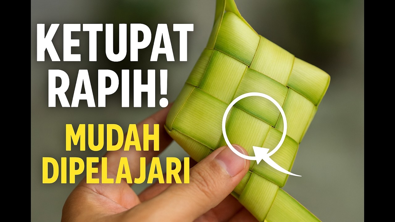 Cara Membuat Ketupat Lebaran Termudah Dari Daun Kelapa #1