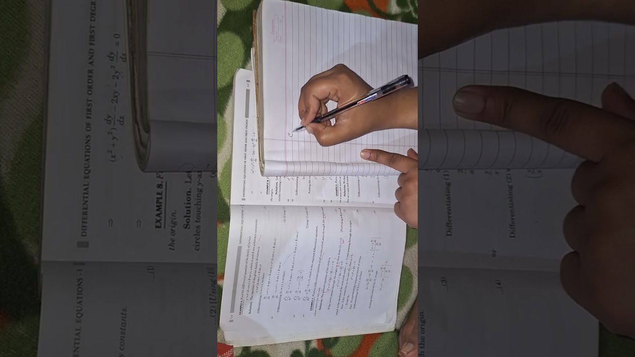 Bsc math differential equations  semester 3 chapter 1  