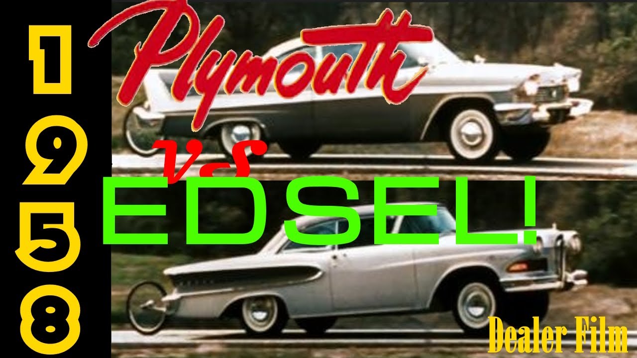 Plymouth 1958 года против Edsel... Выстрел!