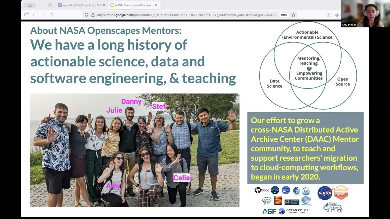 NASA Openscapes Champions Community Call: A welcome to NASA Earthdata and earthaccess
