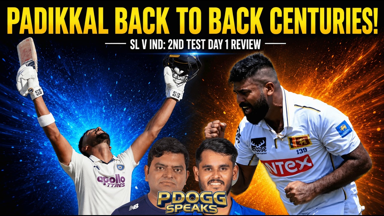 PADIKKAL CENTURY DRIVES INDIA! | IND vs SL 2nd Test Day 1 Review: Game In Balance! | Pdoggspeaks