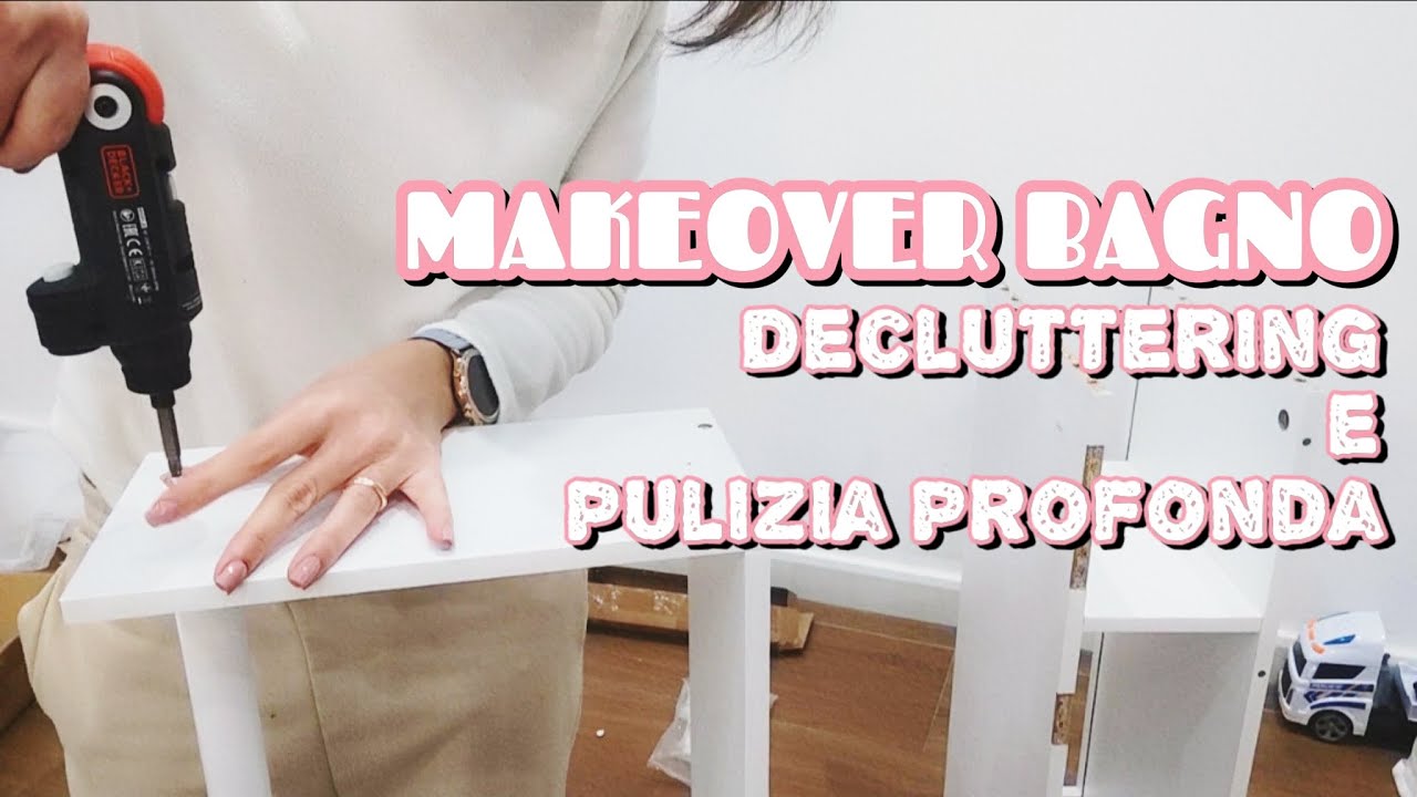 MAKEOVER BAGNO DA INCUBO 🧟‍♀️ #decluttering e #pulizia ESTREMA 💪🏻 | montiamo insieme un #mobile 🛠️