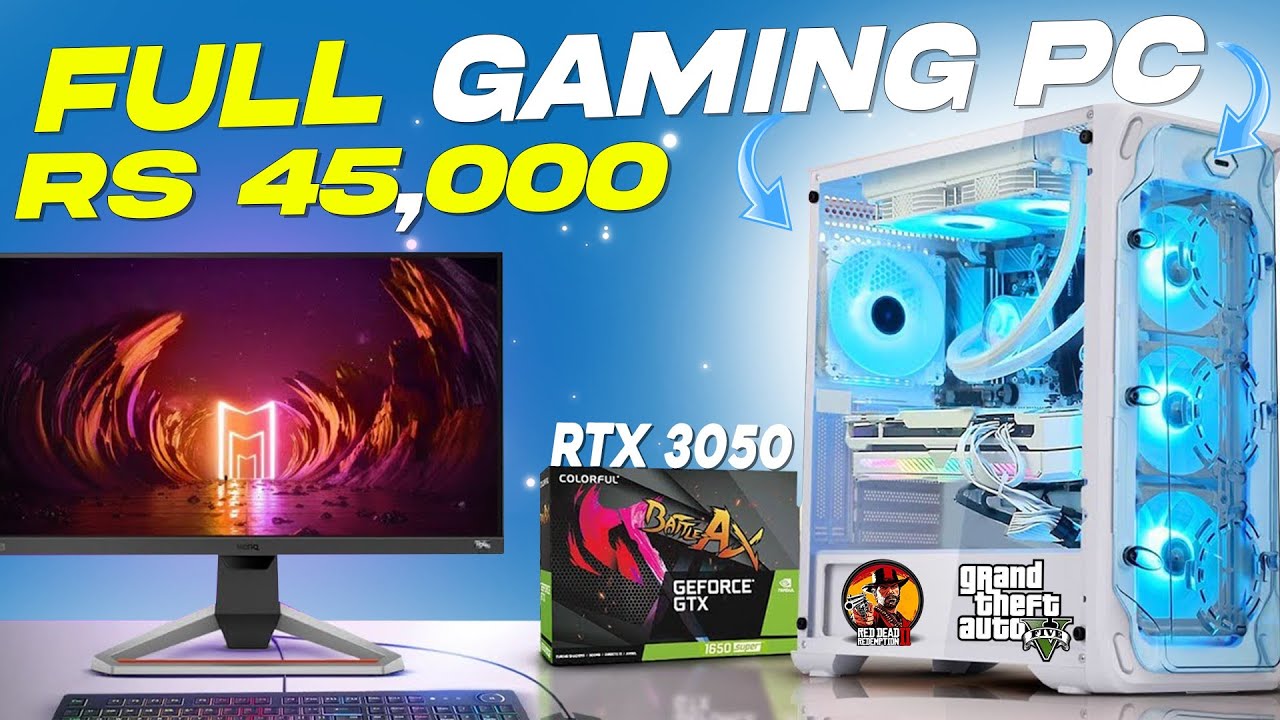 Gaming Pc in 45k with Rtx 3050⚡ #gamingpcin45k