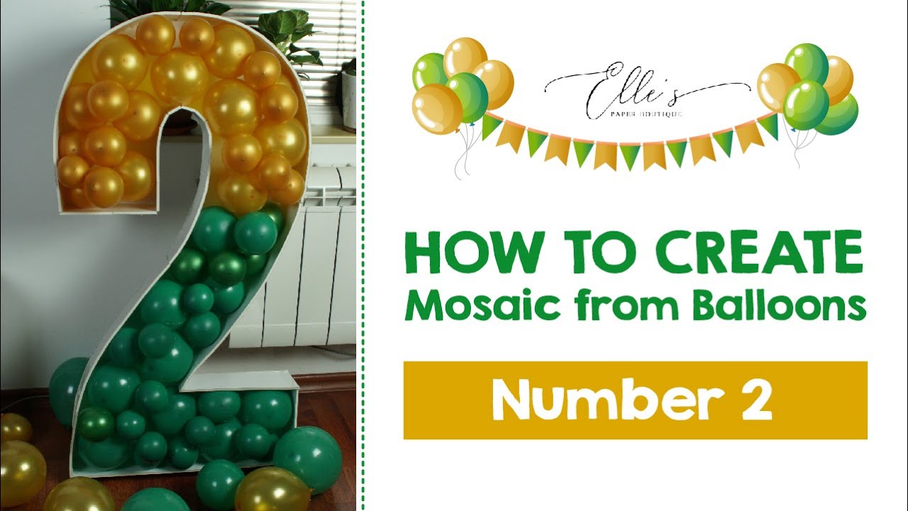 HOW TO: Mosaic from Balloons - Number 2