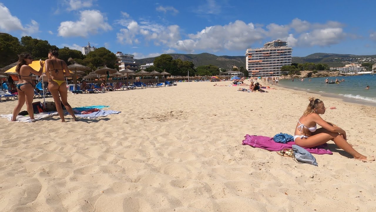 Beach Walk Tour Palmanova in 4k Mallorca