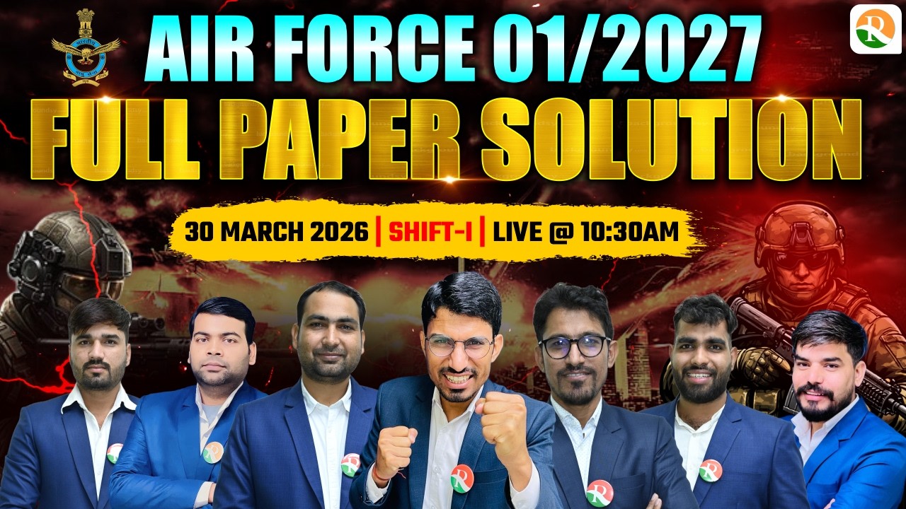 Airforce Paper Solution 01-2027 / Airforce 30 March 1st shift Paper Review / Airfroce Paper Analysis