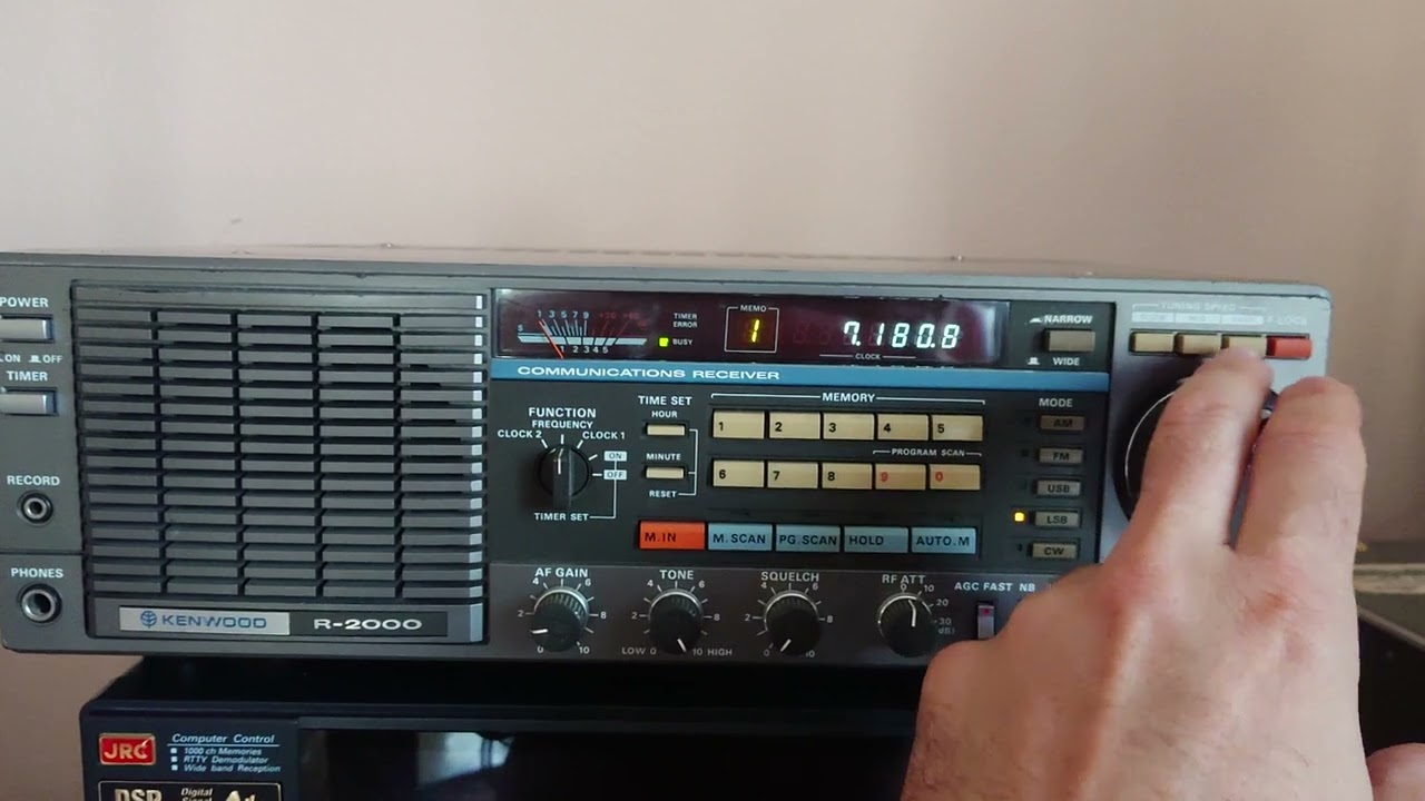 KENWOOD R-2000 all modes shortwave receiver testing