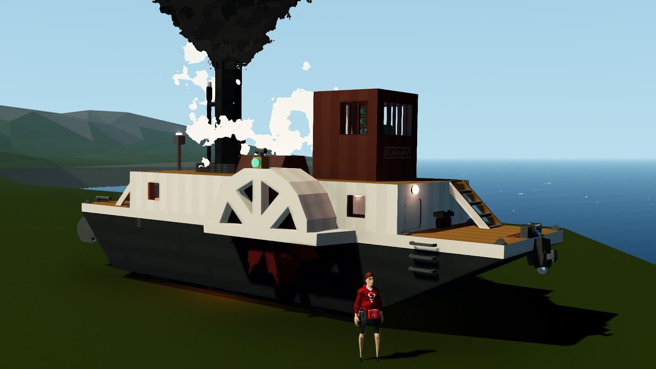 PADDLE STEAMER That Can PULL ITSELF OUT OF The WATER In Stormworks!