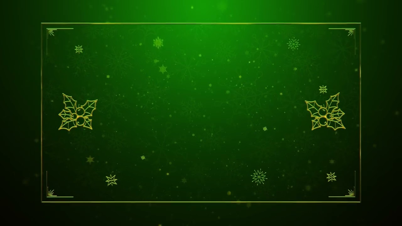 Green Screen Graphics | Christmas Green Text Background | HD1080P