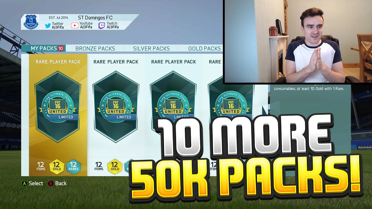 TEN MORE 50K PACKS!!! Fifa 16 Pack Opening