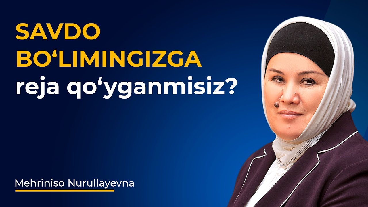 Savdo bo'limingizga reja qo'yganmisiz?