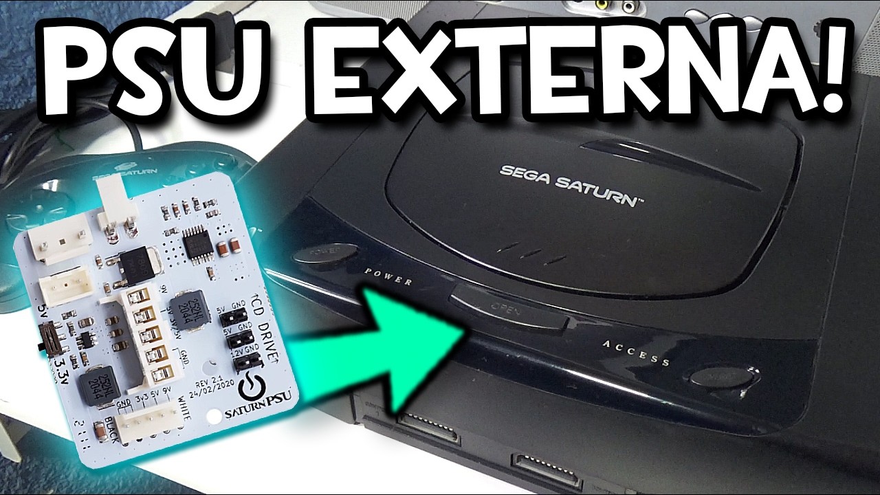 COMO cambiar PSU a SEGA SATURN por una EXTERNA | Fácil y BARATO