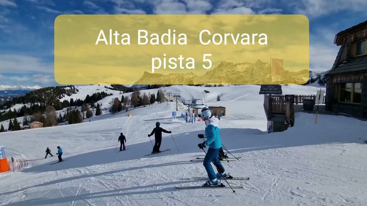 Alta Badia Corvara pista 5 #skiing #italy #snow  #winter #mountains #travel