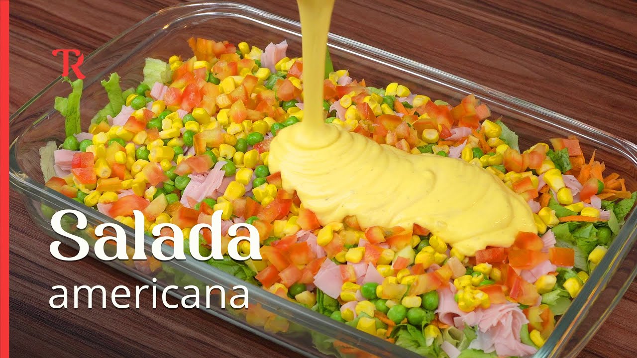 Salada americana refrescante e muito saborosa!
