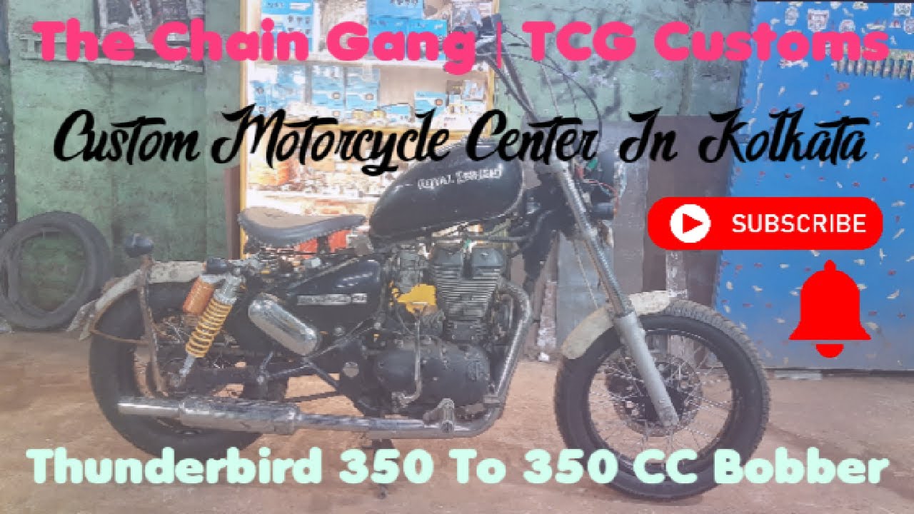CUSTOM THUNDERBIRD 350 | 350CC BOBBER | EXCLUSIVE DESIGN | THE CHAIN GANG | TCG CUSTOMS