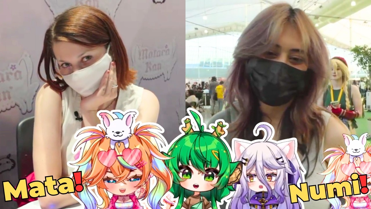 Henya, Haruka and Arielle meet IRL Matara & Numi on stream