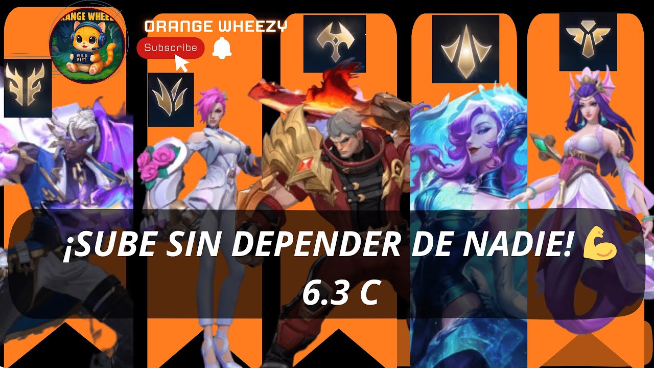 5 CAMPEONES FÁCILES para CARREAR SOLO en Wild Rift 💥 | Builds + Tips