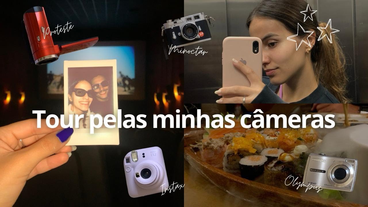 Tour pelas minhas câmeras | Instax mini, Olympus, Minox, Proteste