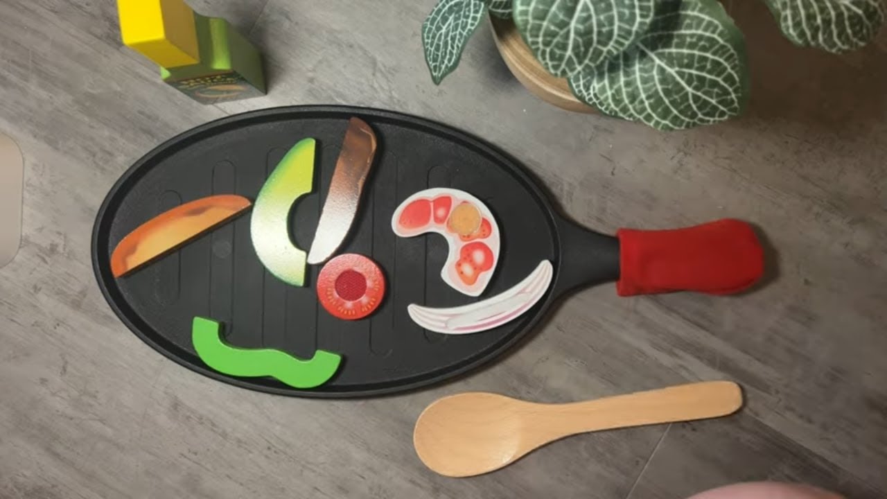asmr | melissa & doug fill & fold taco set 🌮