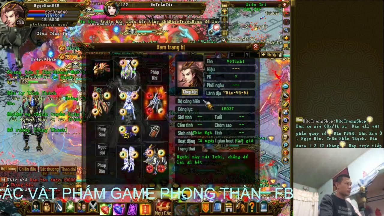 SEVER MỚI OA HOÀNG CUNG CỤM 2008 PHONG THẦN VINAGAME NGÀY 1