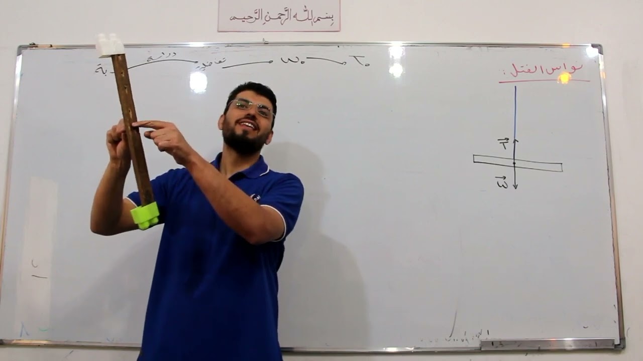 نواس الفتل | جلسة أولى .. التجربة والاستنتاجات النظرية وحل المسألة الأولى درس