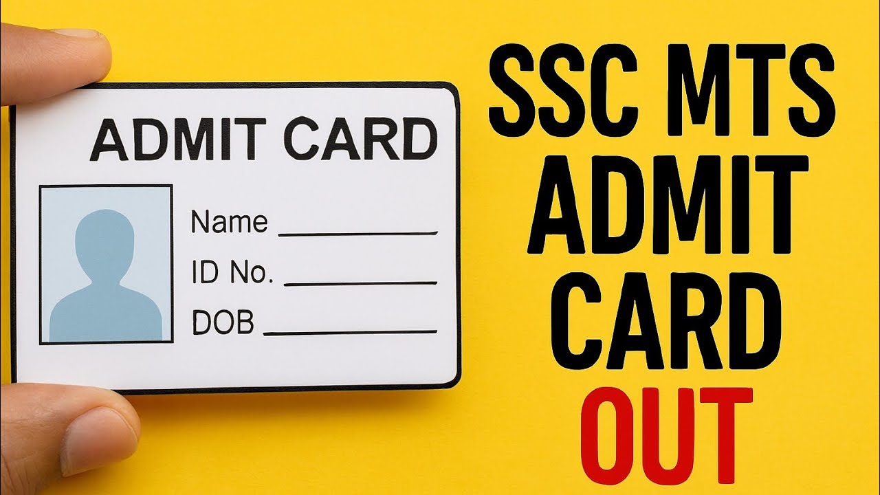 SSC MTS admit card out