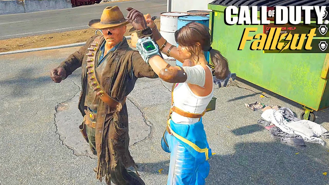 COD Fallout Operator Lucy With Finishing moves - Call Of Duty Executions 