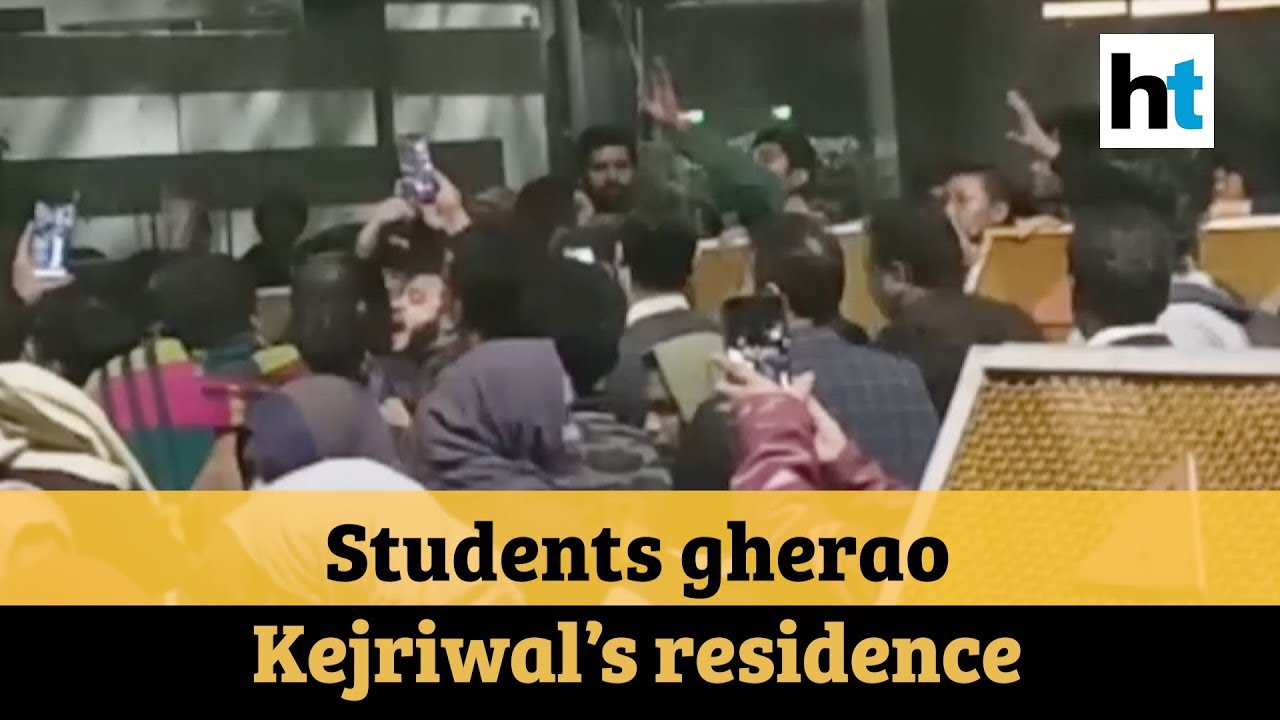 Delhi violence: Students protest outside CM Kejriwal&rsquo;s residence, detained