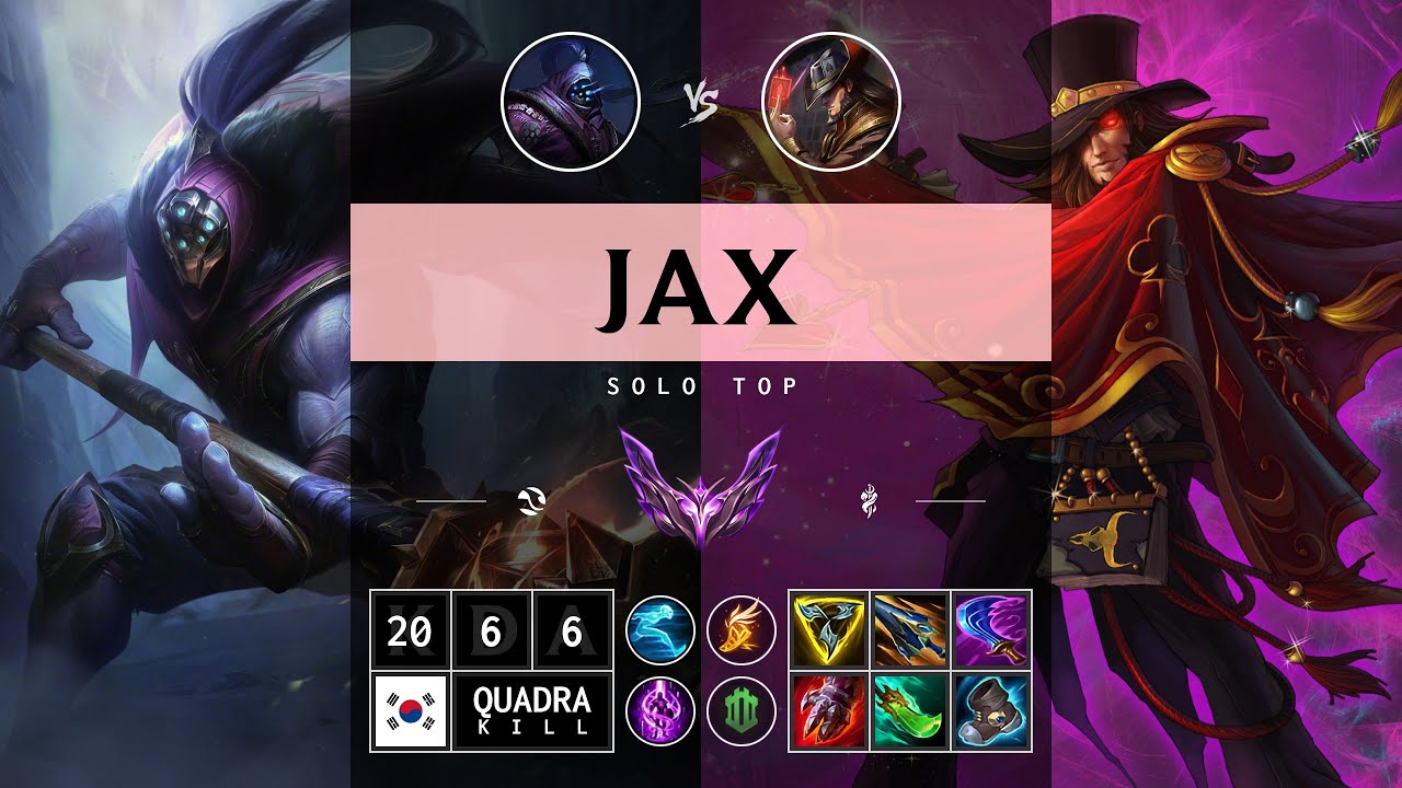 Jax Top vs Twisted Fate - KR Master Patch 14.12