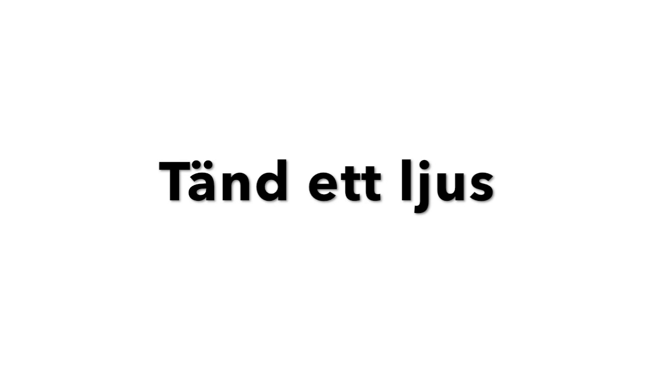 Tänd ett ljus (instrumental)