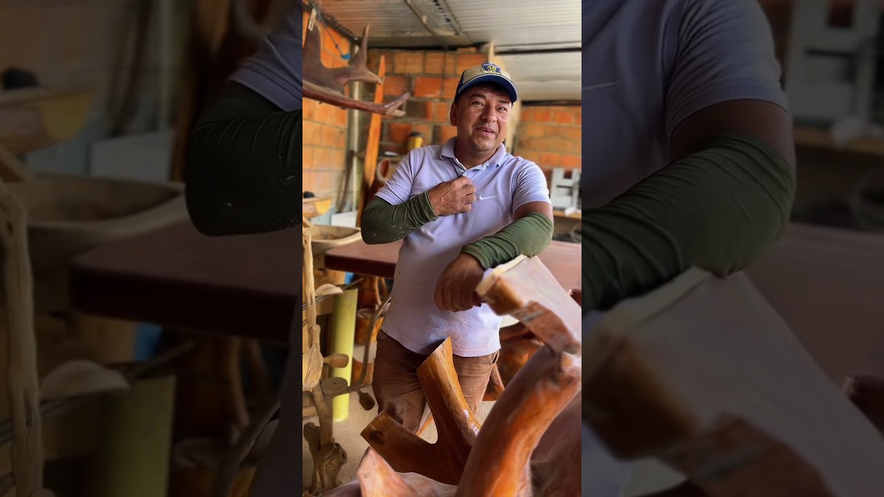 Eider Hernández, artesano que da segunda oportunidades a las raíces de los árboles 