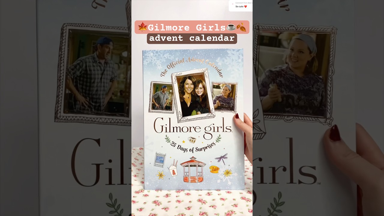 what&rsquo;s in the GILMORE GIRLS ☕️🍂 advent calendar 🗓️ #adventcalendar #gilmoregirls #diy