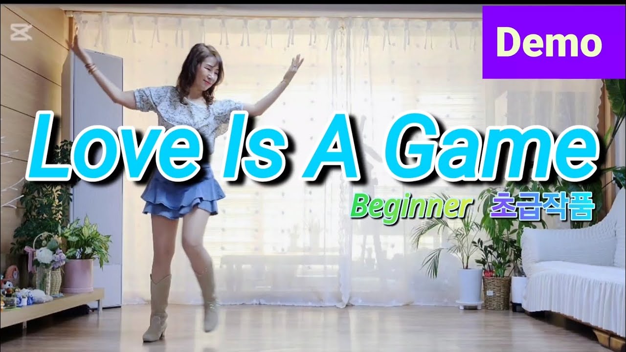 Love Is A Game 라인댄스 #초급작품 #러브이즈어게임 라인댄스 