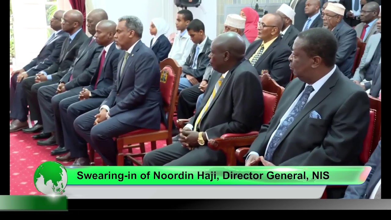 Swearing-in of Noordin Haji, Director General, NIS, State House, Nairobi.