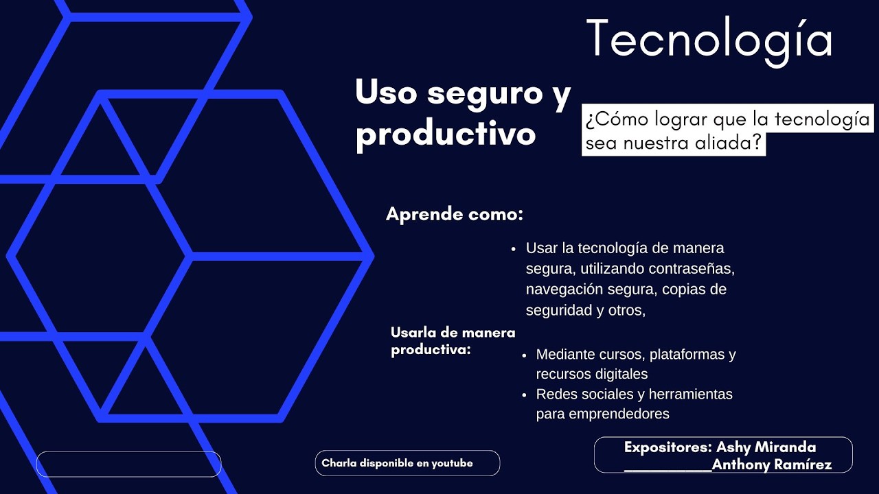 Taller: Uso Seguro y Productivo de la Tecnología, TCU, U San Marcos